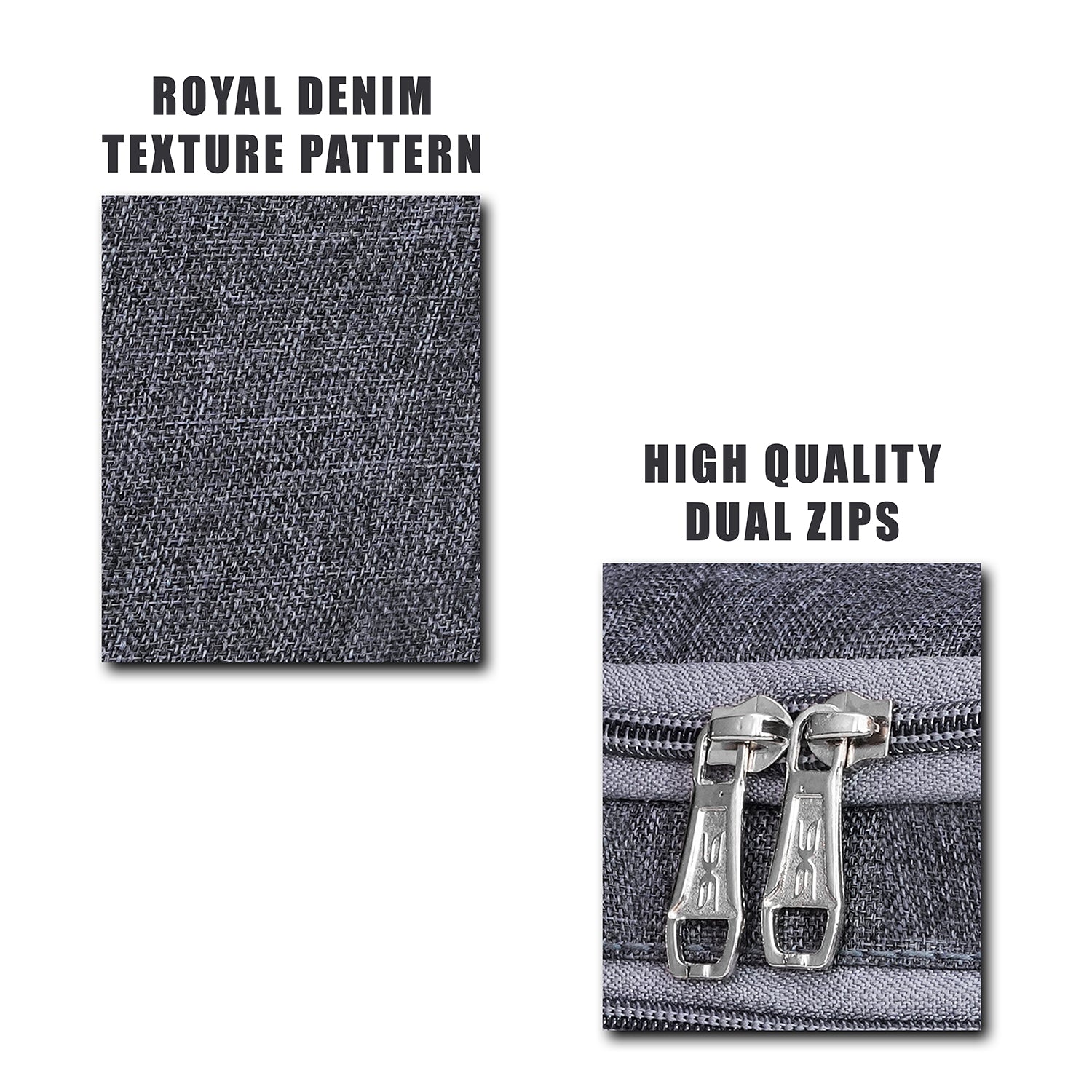 Travel Bag -Toiletry Organizer, Cosmetics Pouch for Men & Women - Premium Grey
