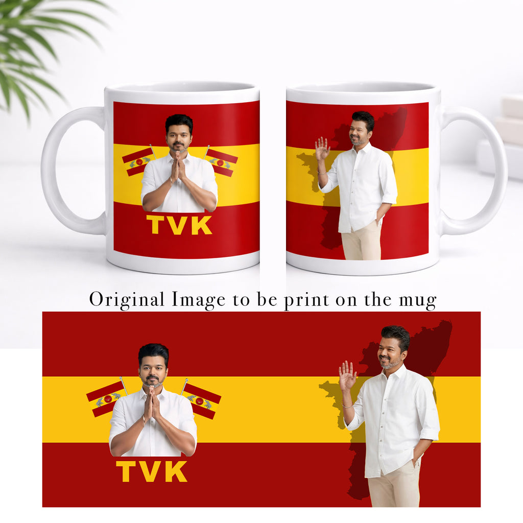TVK Vijay Printed Coffee Mug
